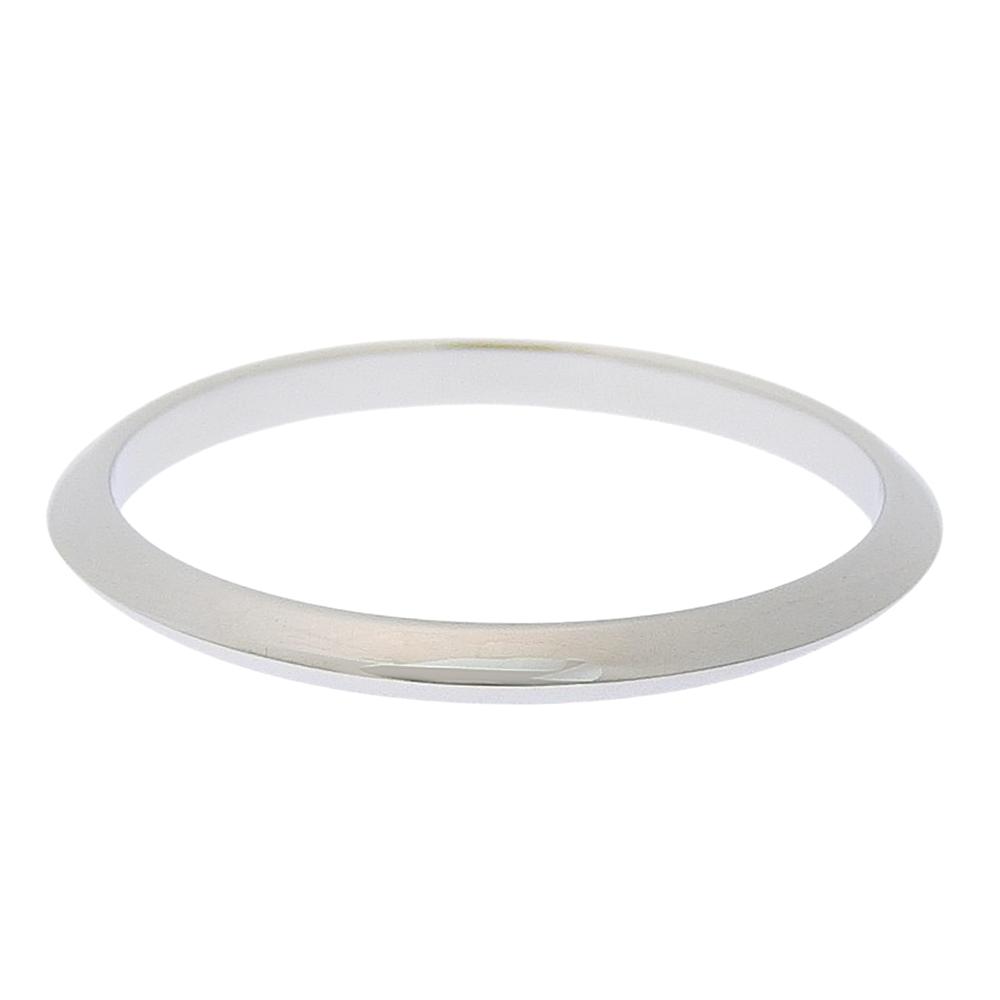 TIFFANY&Co. Knife edge Ring Pt950Platinum #7.8(US Size) 2.3g Women Used