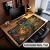 Music Guitar Theme Custom Mouse Pad Personalized With Name Text Customized Desk Mat For Office Home Decor