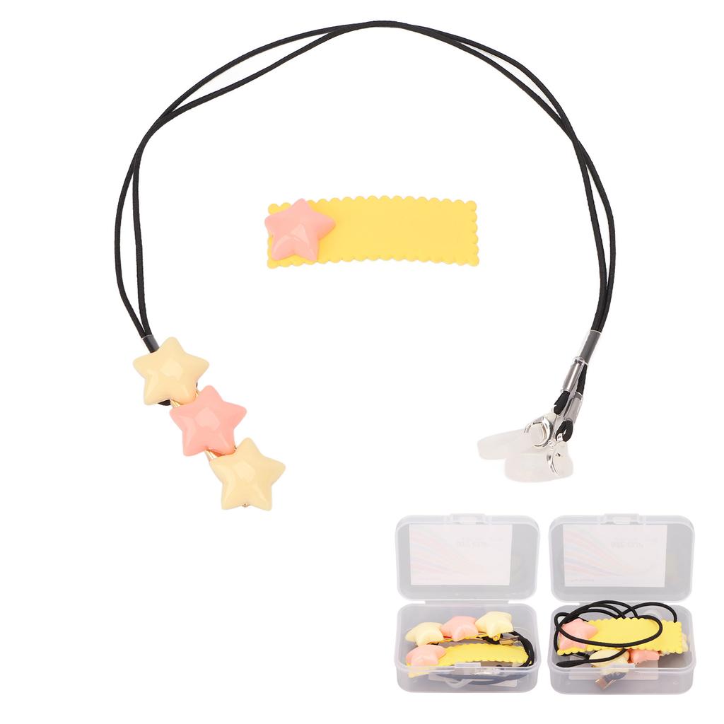 Hearing Amplifier Clip Holder Portable Cute Star Shaped BTE Hearing Amplifier Lanyard for Kid Elderl