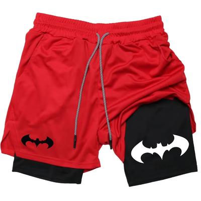 Pantaloncini da Corsa 2 in 1 da Uomo a Doppio Strato | Asciugatura Rapida per Palestra Allenamento Fitness Shorts ZY0022