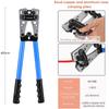 HX-50B European Adjustable Crimping Pliers Set for Copper & Aluminum Terminals