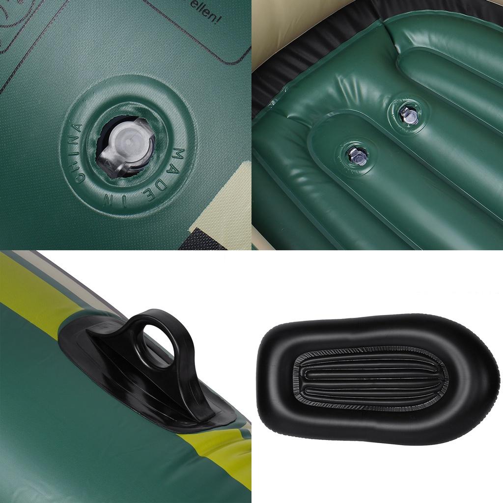 Barca gonfiabile in PVC per 2 persone, ideale per fiume, lago, kayak, canoa, pesca, gommone. Dimensioni: 78,7x47,2x13,8 pollici.