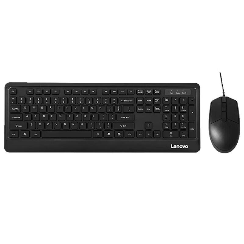 Lenovo KM102 Wired Keyboard and Mouse Combo