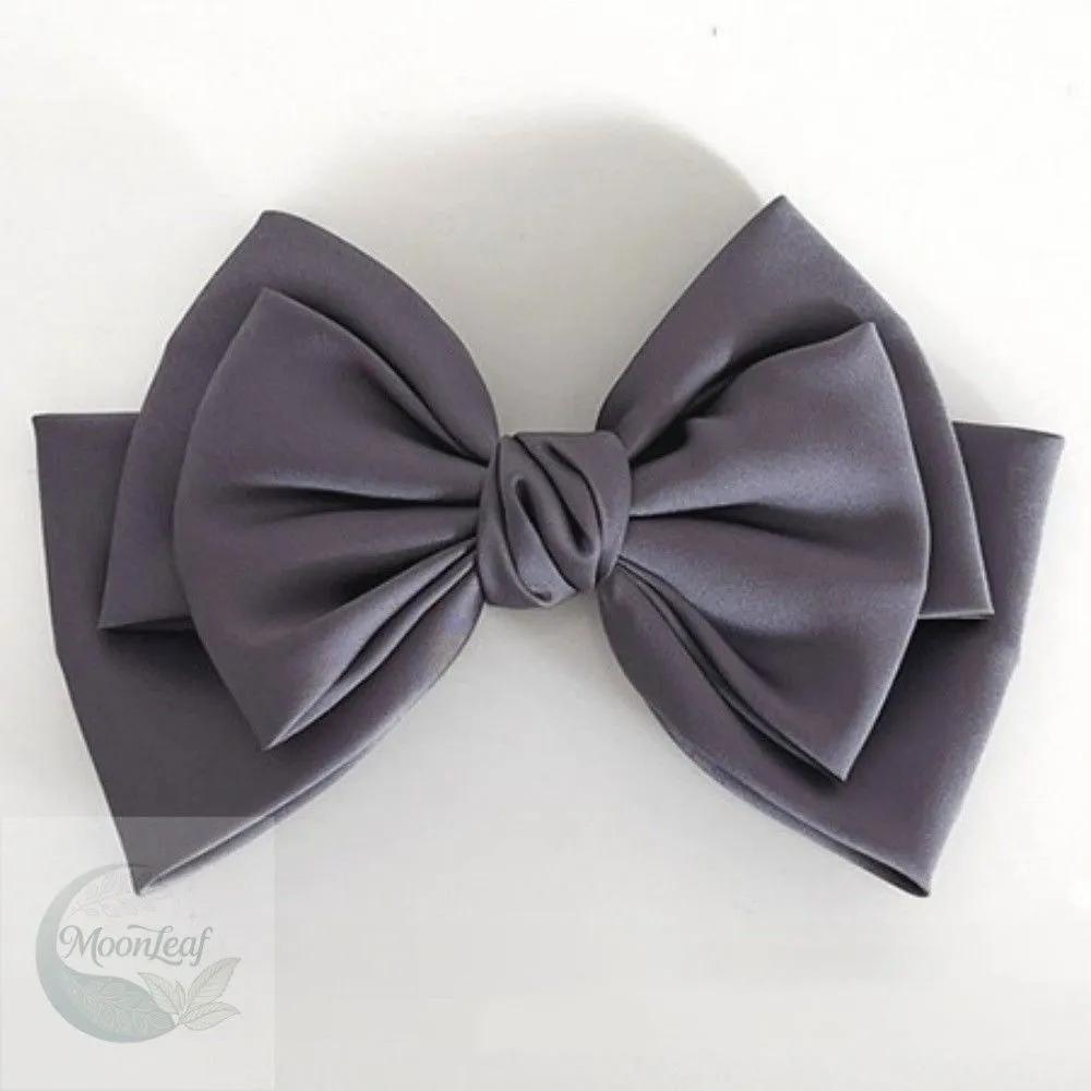 MLSTORE Gray Silk 3-Tier Knot Hairpin Hair Accessory Hair Accessory