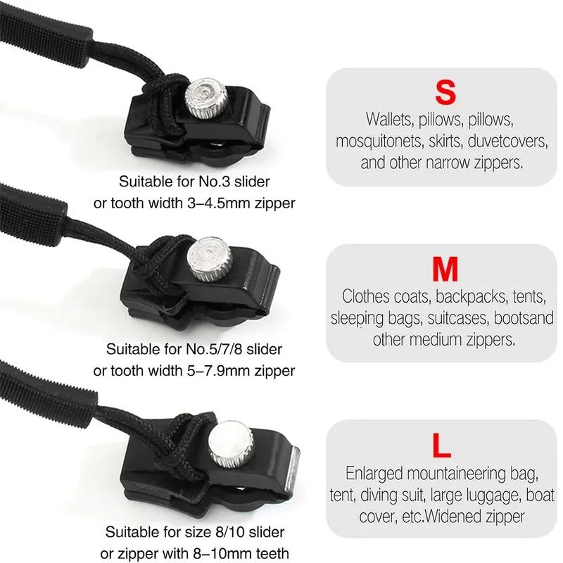 No-Tool Zipper Head Repair Kit – Universal Replacement Sliders for Clothing, Backpacks & Luggage (Fits Most Zipper Types)