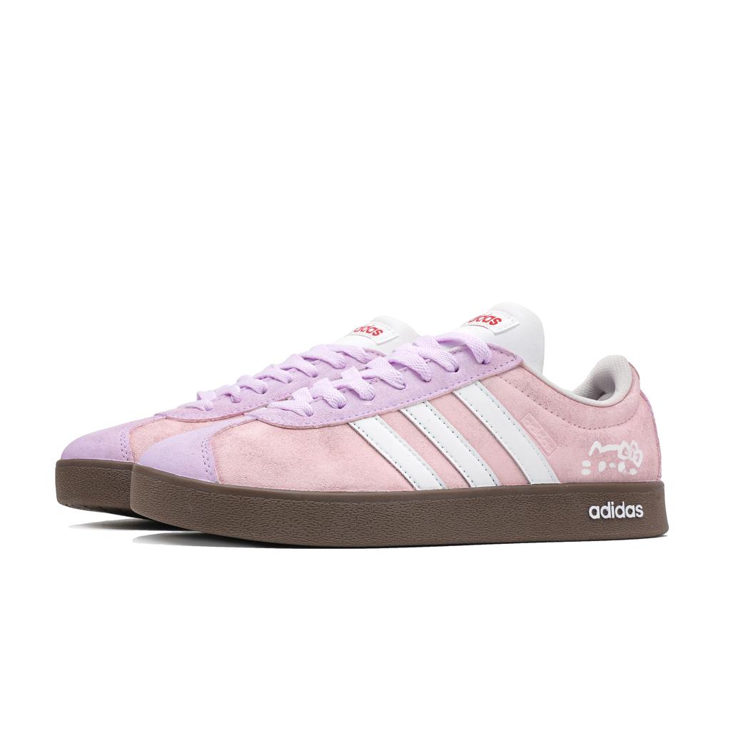 adidas VL COURT 2.0 Low Top Skateboard Shoes Unisex Pink HQ1802(Team1166-)