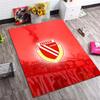 Energie Cottbus Club Crest Red Background Print Area Rug Non‑Slip Rectangular Floor Mat Soccer Fan Gaming Living Bedroom Decor