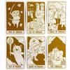 10.3*6cm Puppy Tarot Deck 78 Cute Tarot Cards for Beginners Rider-waite Tarot System Pocket Size Dog Themed Tarot