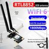 AX1800 WiFi 6 Dual-Band Gigabit PCIe Wireless Network Card with Bluetooth 5.2 (RTL8852)