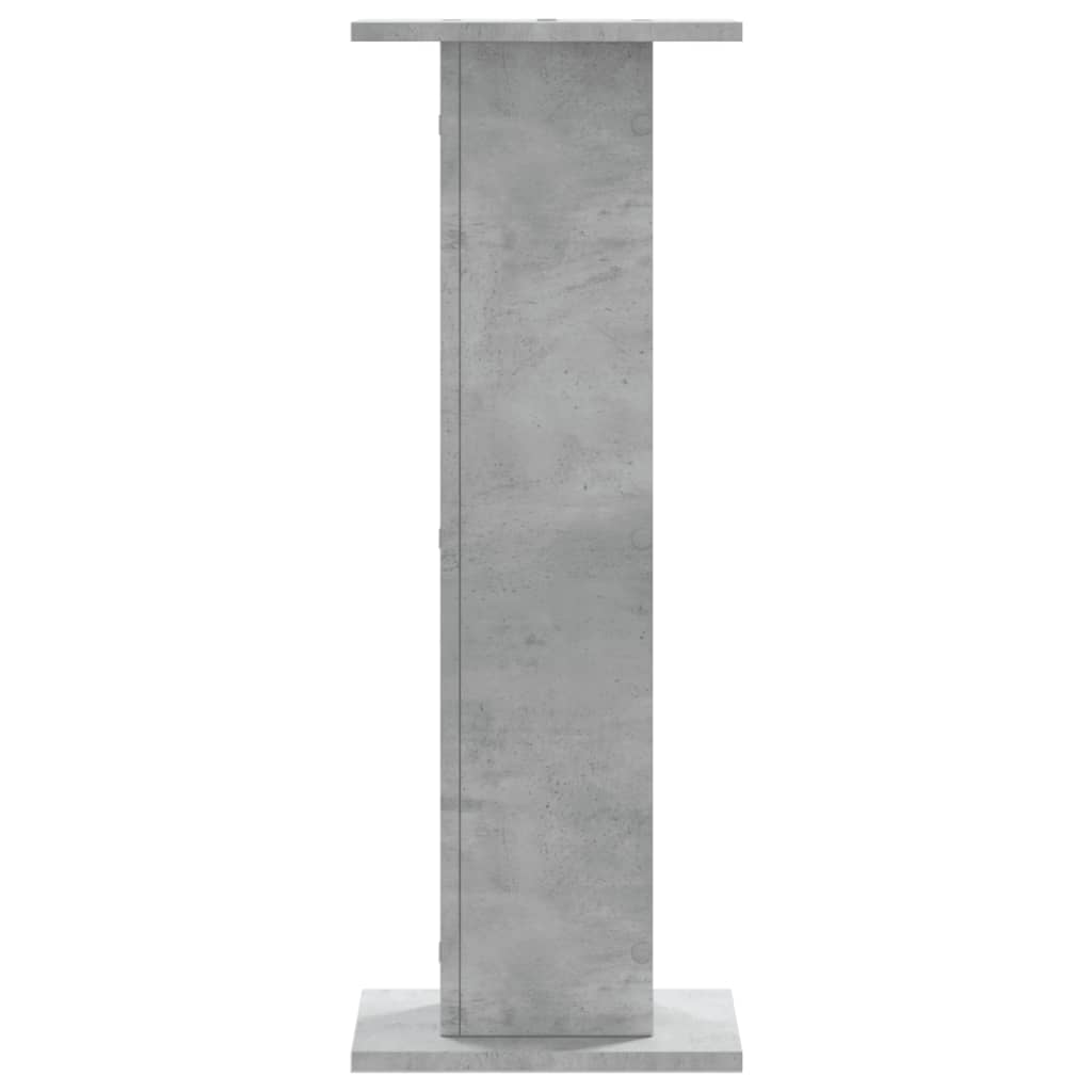 Speaker Stands (2 Pcs) Concrete Grey 30 X 30 X 80 Cm Engineered Wood