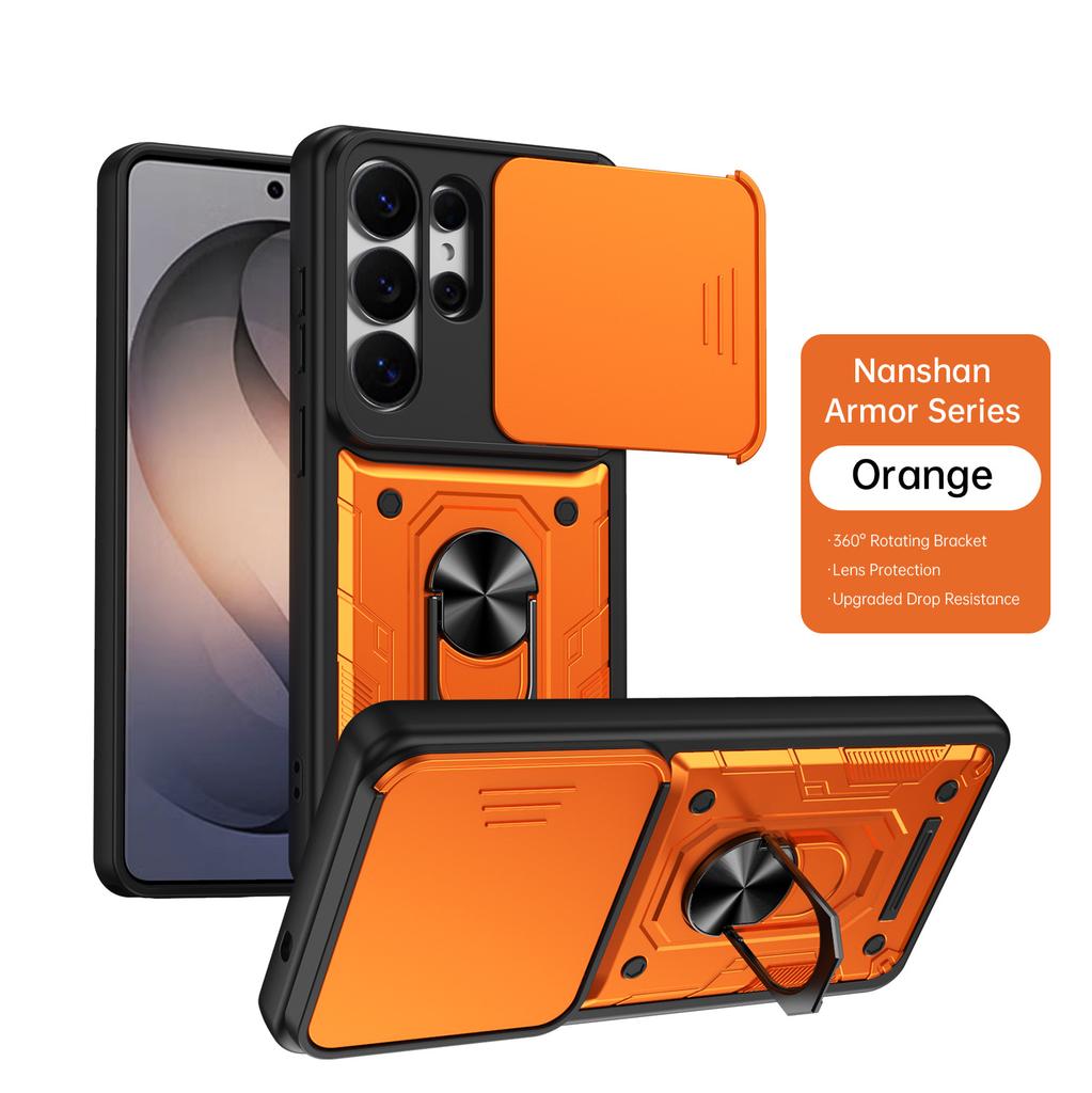 Applicable To Samsung S26Ultra Nanshan Jia Push Window Mobile Phone Case S26Plus Bracket Anti-drop S26 Protective Case