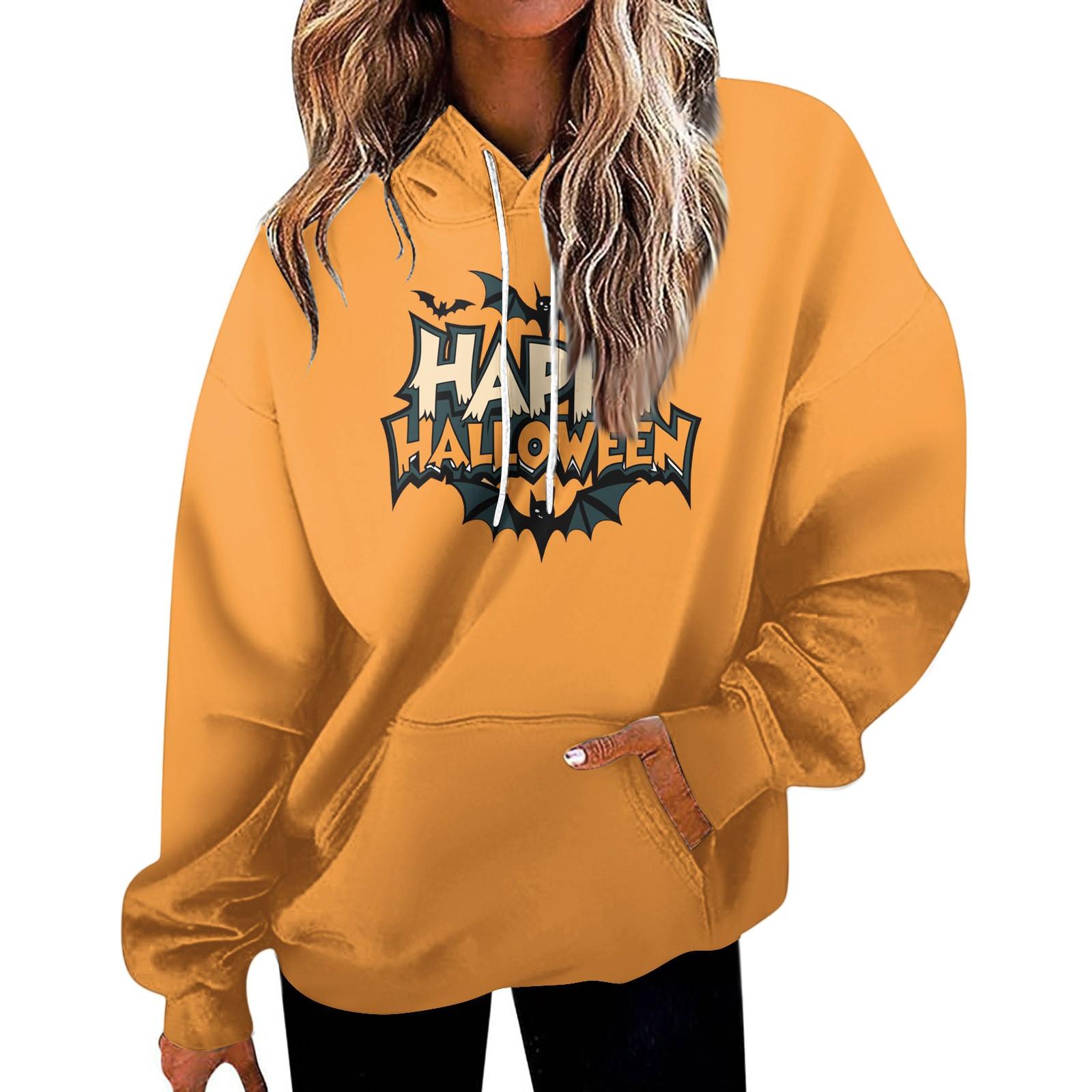 

Женская модная толстовка с принтом, повседневная толстовка с капюшоном и карманами S