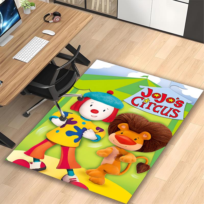 1pc Office Printed Area Carpet, Christmas Reindeer Rug, Home Sofa Chair Mat For Christmas and Halloween Décor