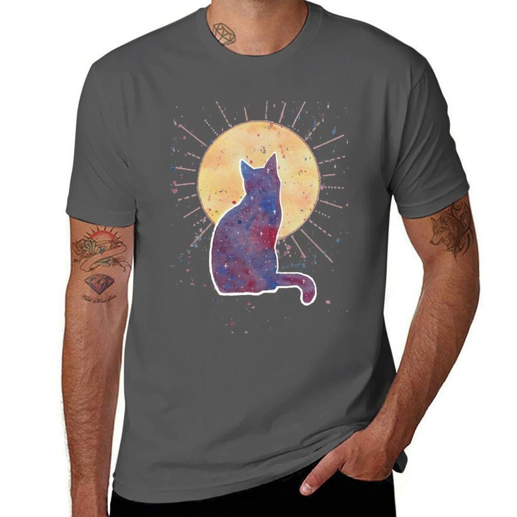 Mystic Cat TShirt Fitness Quick Dry Short Sleeve Top
