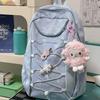Schoolbag High-value Student Schoolbag Bow Plaid Student Schoolbag Large Capacity Student Schoolbag Fresh and Sweet Backpack