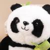 1 Set Cute Stuffed Animal Bear Doll Reversible Design Kawaii Bamboo Tube Panda Kit Plush Toy Children'S Valentine'S Day Gifts