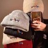 Hat Female Autumn and Winter Dachshund Embroidered Wool Hat New Warm Versatile Couple Student Pullover Cold Hat