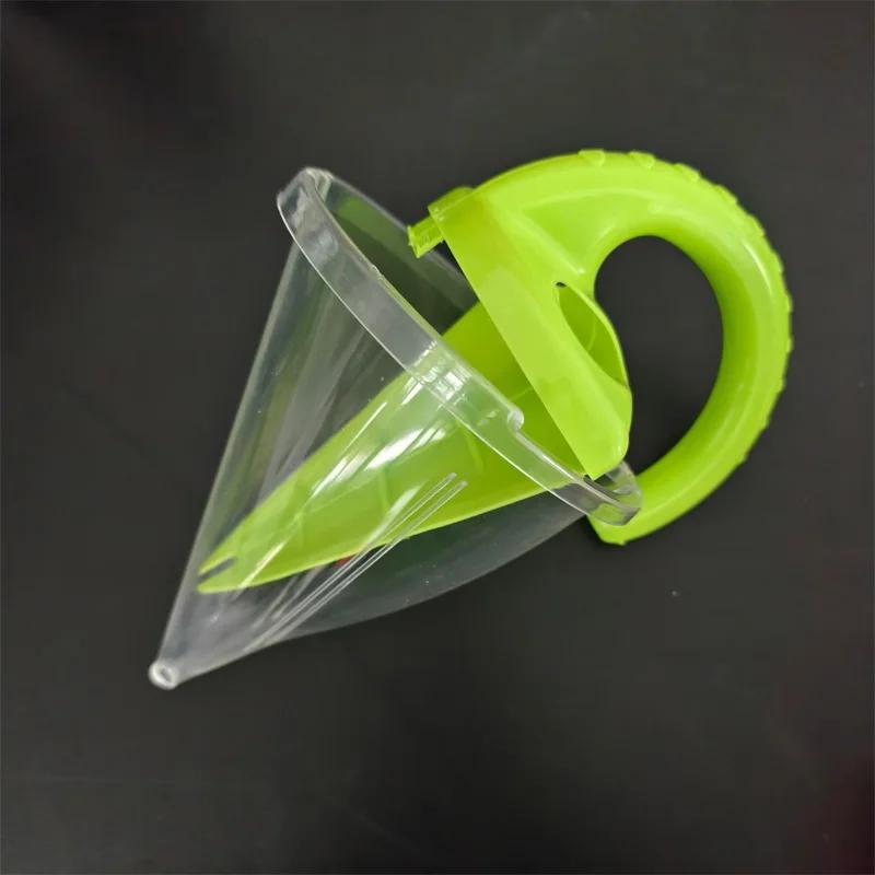 

Beach Sand Funnel Toy Plastic Spilling Decor Sculpture Tool Kids Water Play Outdoor Activity Portable Sandcastle Kit зелений