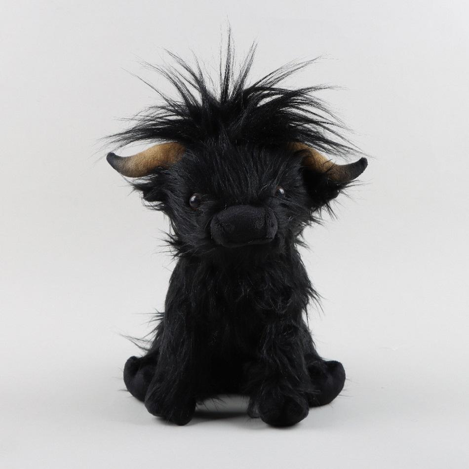 Hot Cute Highland Cow Plush Toys Stuffed Animal Toy Dolls Simulation Long Hair Cow Plush For Kids Birthday Gift Home Decoration