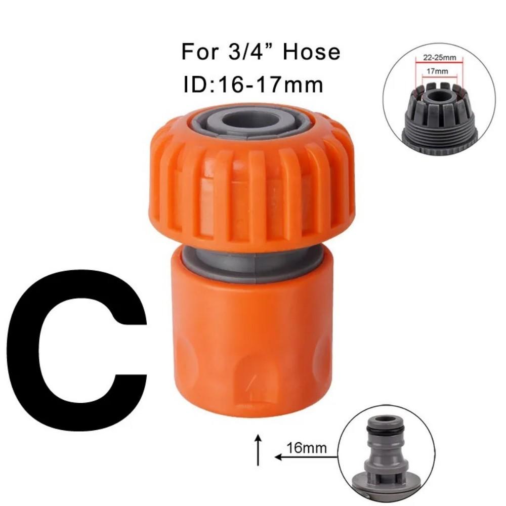 Garden Hose Quick Connector 1/2'' 3/4" Garden Water Pipe Car Wash Gun Joint Watering Pipe Fittings Pipe Connector Accessories