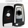 kwmobile BMW 3-Button Car Remote Key (Keyless Go Compatible Models
