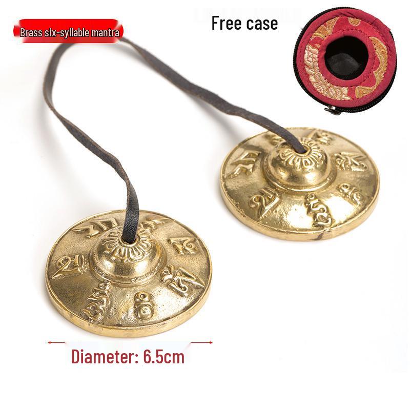 Nepalese Handmade Brass Cymbals: Yoga Gong & Percussion Instrument