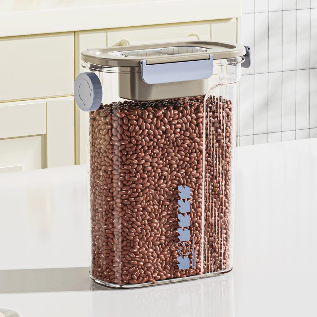 Sealed jar for homegrain tea kitchen storage jar insect-proof and moisture-proof plastic food-grade crisper rice bucket