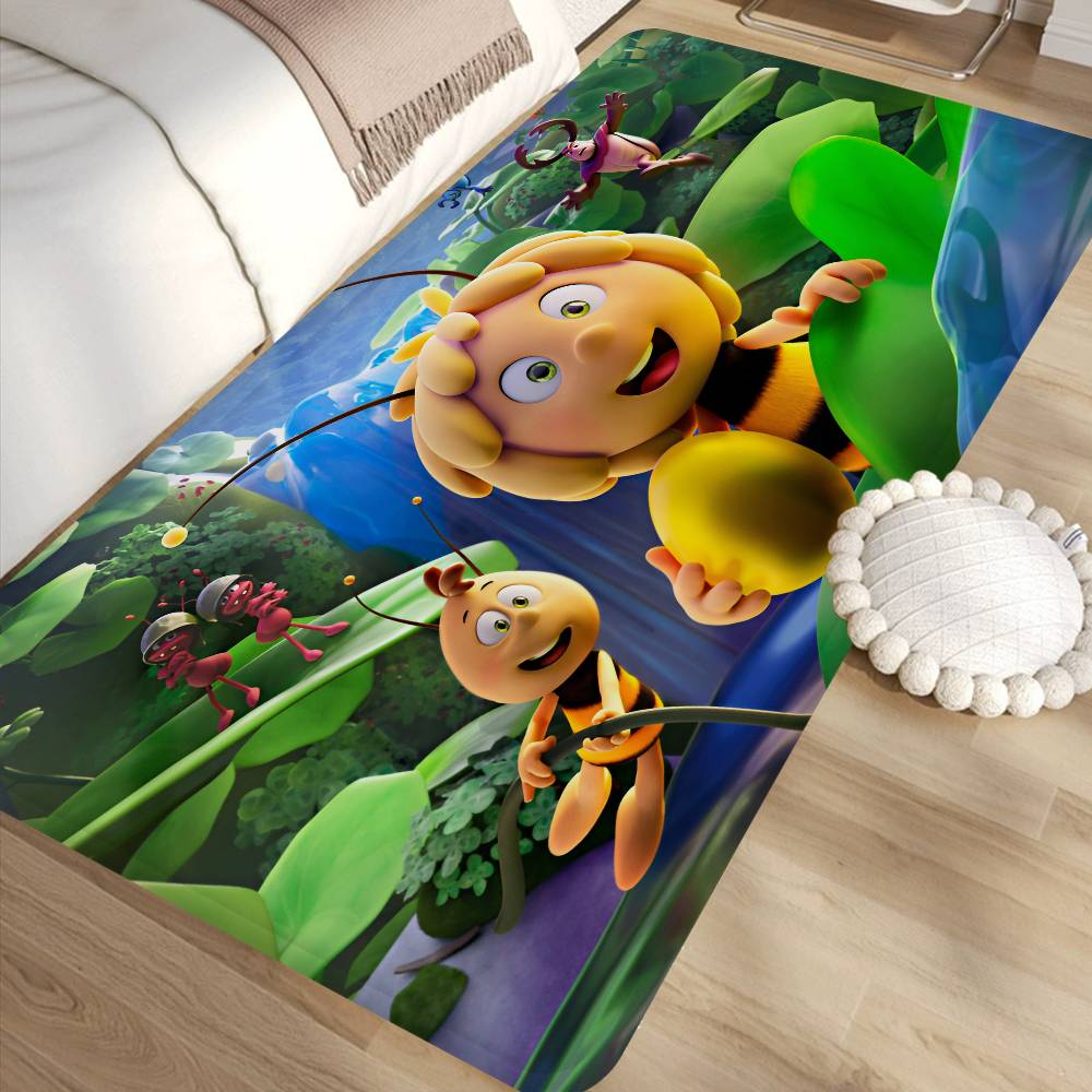 Bee M-Maya Floor Mat Kids Room Bedroom Decoration Balcony Anti-Slip Doormat Living Room Welcome Rug