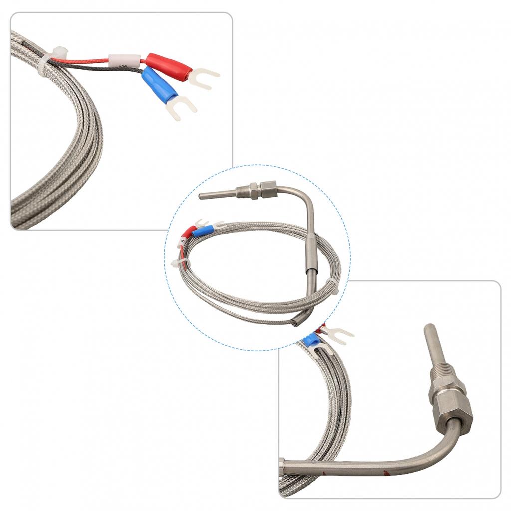NPT Exhaust Probe K Type Thermocouple Adjustable Length Cable Inner Insulation