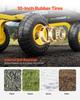 Steel Garden Cart 500lb Capacity Heavy Duty Yard Wagon Cart 10in Tires