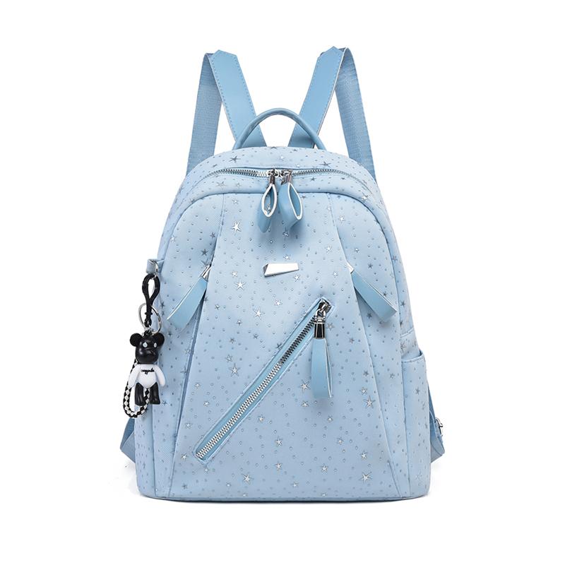 

Star Backpack Women s Lightweight Oxford Backpack Student Schoolbag синий