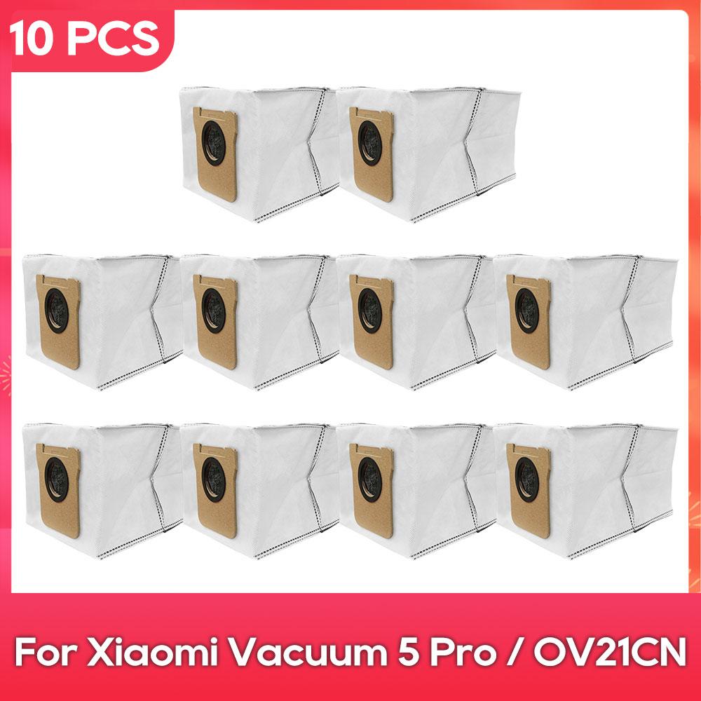 Compatible For ( Xiaomi Robot Vacuum 5 OV31GL / Xiaomi Robot Vacuum 5 Pro OV21GL ) Parts Main Side Brush Filter Mop Dust Bag