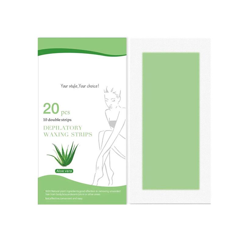 

20 шт./упак., эпилятор для удаления волос, эпилятор, полоски холодного воска, бумажная подушечка для лица, нетканый материал