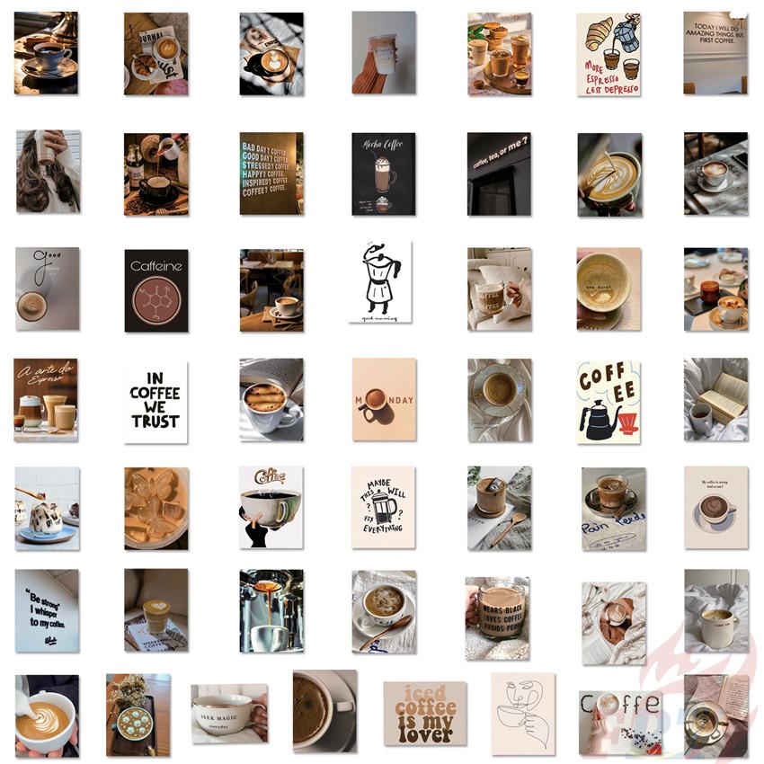 

50 шт./компл. мини-кофе плакат наклейки DIY модные водонепроницаемые каракули наклейки наклейки