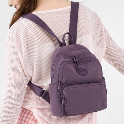 Mochila Cor Sólida Mochila Escolar Estudante Bolsa de Viagem Mochila Leve Feminina
