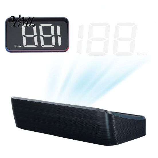 Vehicle Monitoring System Car HUD, Heads-up Display for Cars, GPS Speedometer with Dual Chip 10Hz Speed Reading Truck Refresh, KMH/MPH Plug-and-Play,