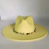 2025 Colorful Suede Wide Brim Felt Fedoras Hat for Women Men Church Jazz Cap Panama Denim Hat Wholesale Sombrero Hombre