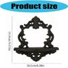 Antique Decorative Shelf Victorian Ornate Plastic Hollow Flower Carving Wall Mounted Shelf For Books Plant And Display