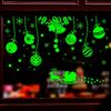 Glow In The Dark Christmas Window Wall Stickers Snowflake Elk Luminous Window Stickers Wall Ornaments Strong Stickiness
