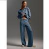 Solid Color Lapel Sweater Set Knit Sweater+straight Leg Wide Leg Pants Two-piece Set High Neck