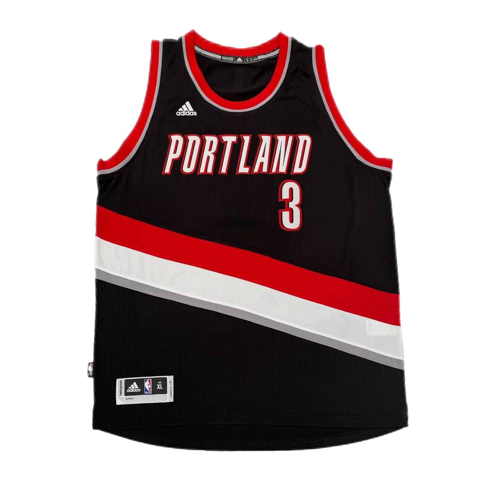 

Adidas Баскетбольная майка NBA Макколлум Блэйзерс Номер 3 С круглым вырезом Без рукавов Унисекс майка 7470A-3TI-K92176 XL