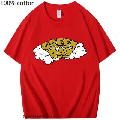 G-green Day Rock Band T Shirt Women Skate Graphic T-Shirts Men Clothing Rock Band Print Tops Cotton Summer Shirt