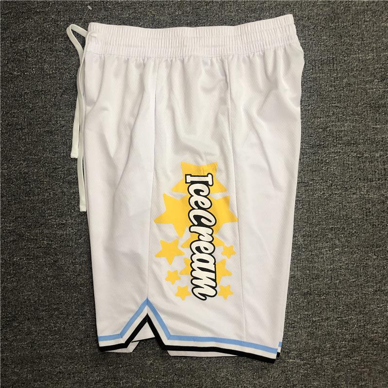 Breathable Quick-Dry Basketball Shorts - Ice Cream Star Print Unisex High-Street Style