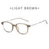 Comfortable Lightweight Glasses Frame Ultralight TR Metal Square Frame High Quality Anti Blue Light Optical Eyeglasses