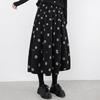 Women's High-Waist Polka Dot A-Line Midi Skirt