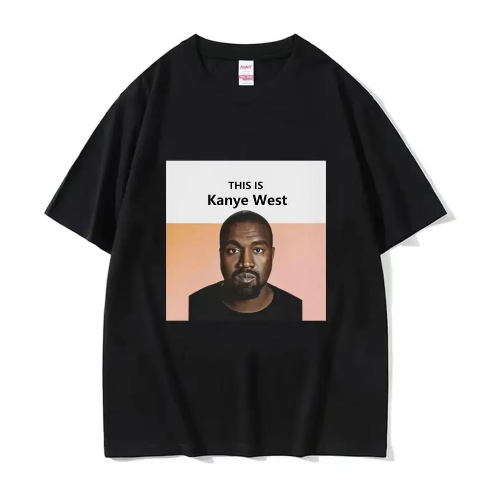 Lustiges Kanye West Meme T-Shirt Unisex Vintage Hip Hop Rap Stil T-Shirt Unisex Unisex Kurzarm T-Shirt Streetwear