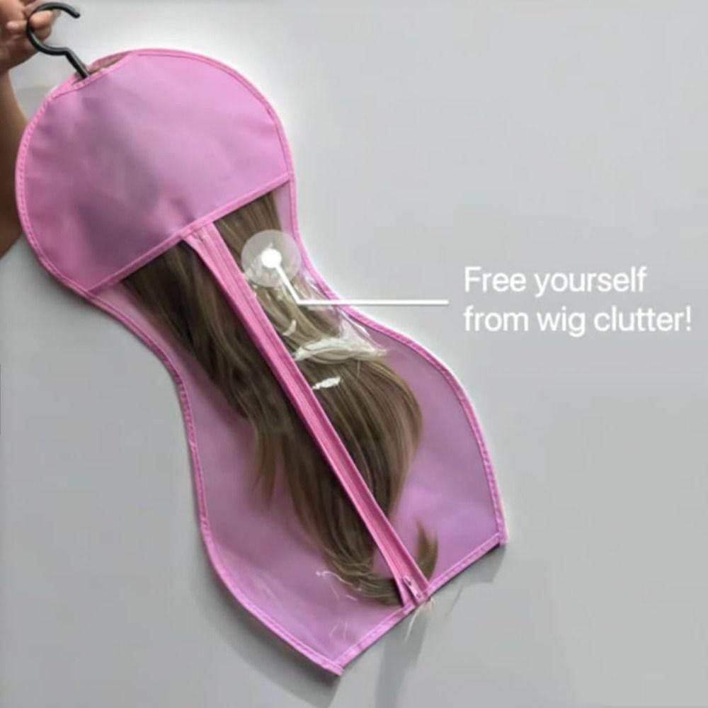 With Hanger Wig Bag Hair Extensions Storage Bag  for Virgin Hair Weft Clip In Hair Extension