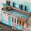 No-Drill Wall-Mounted Kitchen Storage Rack