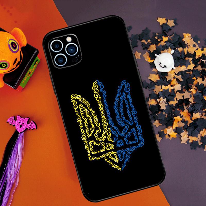 Ukraine Tryzub Flag Bumper Case For iPhone 16 15 14 Pro Max 11 12 13 Pro Max Mini XR 16e 16 15 Plus Phone Cover