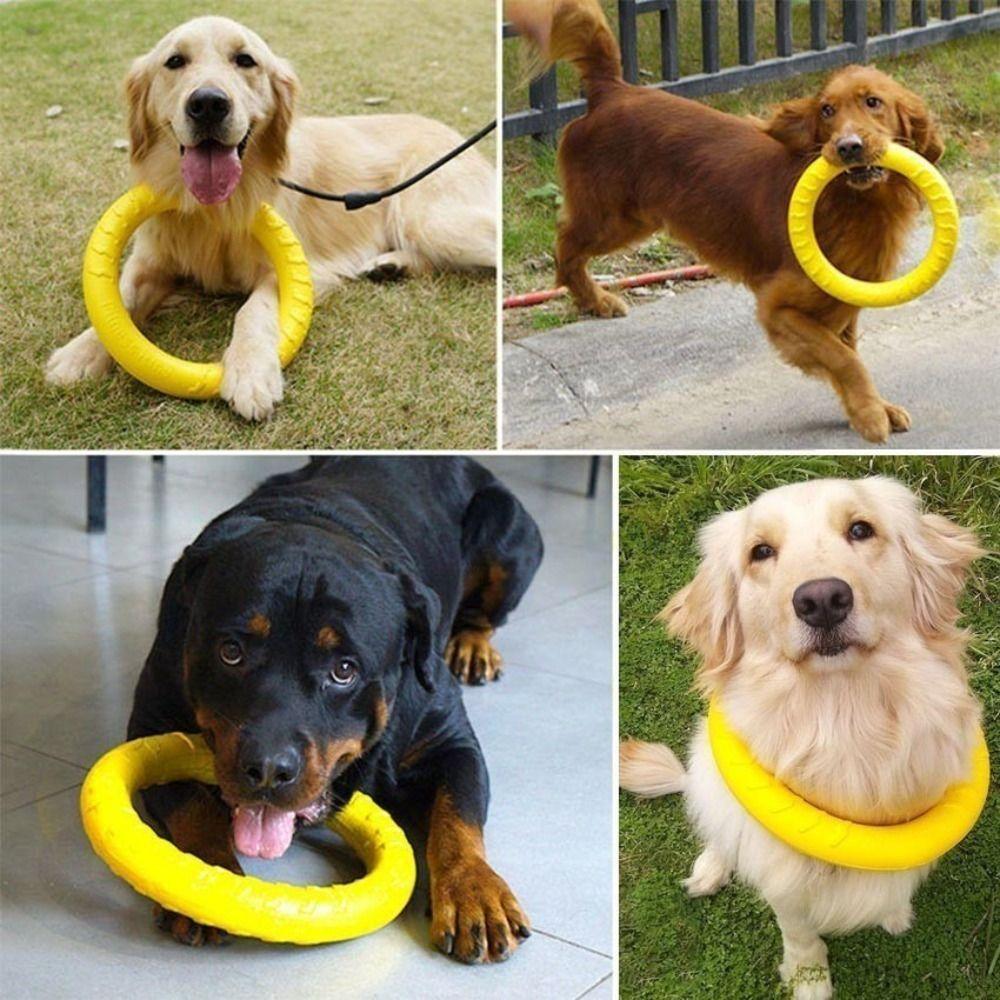 29cm Dog Chew Toy Teeth Cleaning Indestructible Pull Ring Toy Dog Chew Rings  Large Dogs